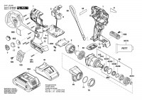 Bosch 3 601 JJ0 200 Gdx 18V-210 C Impact Wrench 18 V / Eu Spare Parts